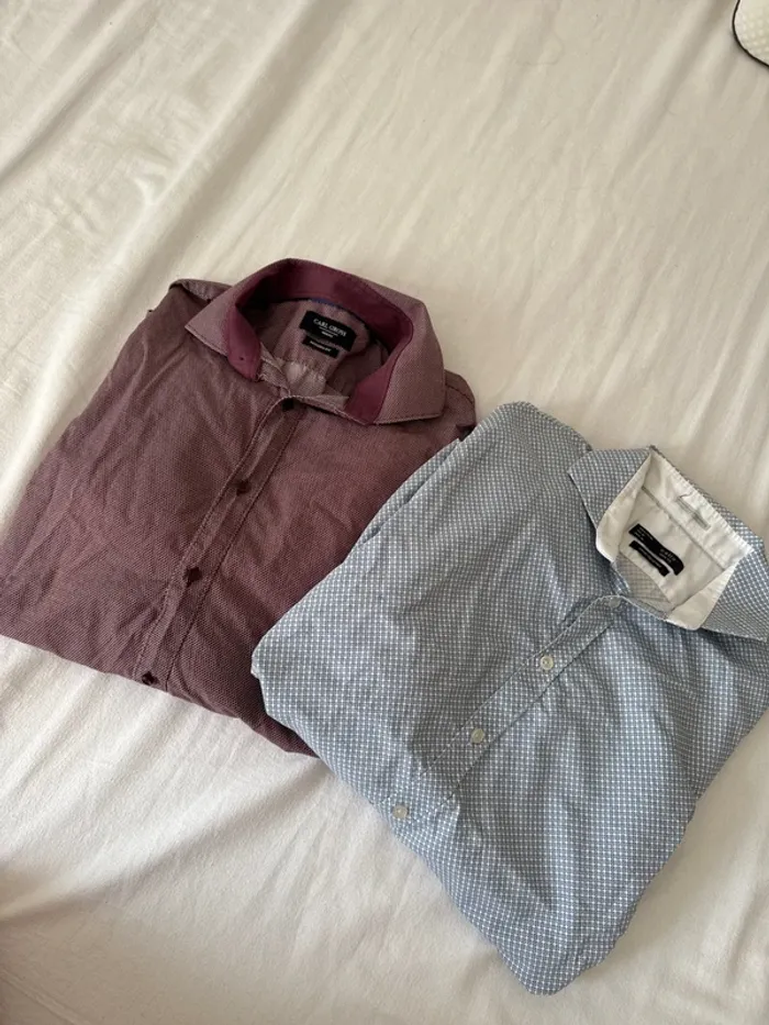 Lot de 2 chemises homme