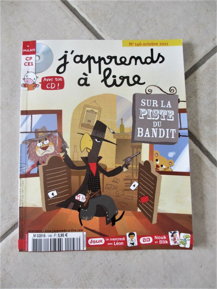 Magazine enfant « J’apprends à lire » avec CD - Milan - photo numéro 1