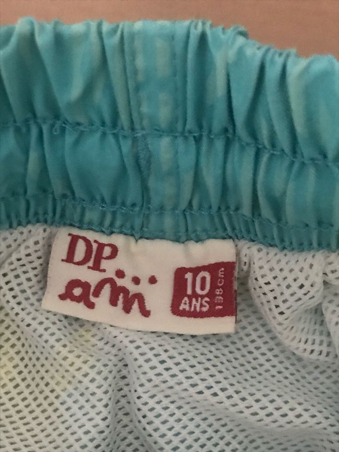 Short de bain turquoise DPAM 10 ans - photo numéro 3
