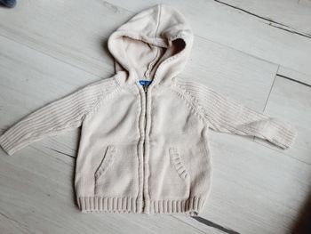 Vêtement bébé mixte fille garçon gilet à capuche Bout’chou 9 mois