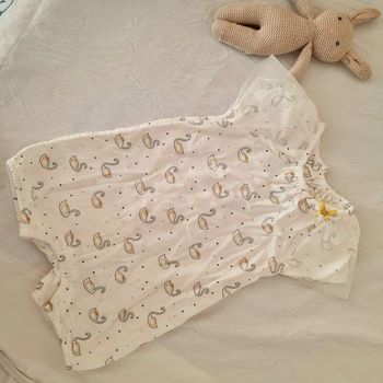 Combi short en coton  6 mois