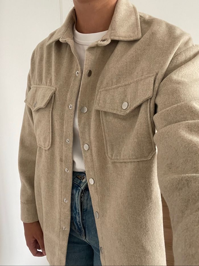 Total look jean et veste beige - photo numéro 5