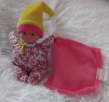 Doudou poupée mini rêve fleuris avec mouchoir- Corolle
