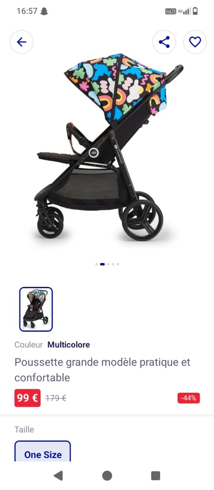 Pousette kinderkraft neuf - photo numéro 3