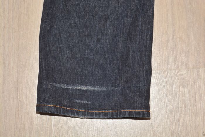 jean droit homme bleu marine uni avec défauts bon état taille 40 - photo numéro 10