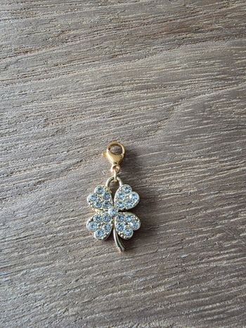 Charms Trèfle ' Zircom - Doré