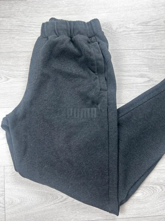 Jogging Puma homme noir gris foncé taille M confort sport training casual - photo numéro 2
