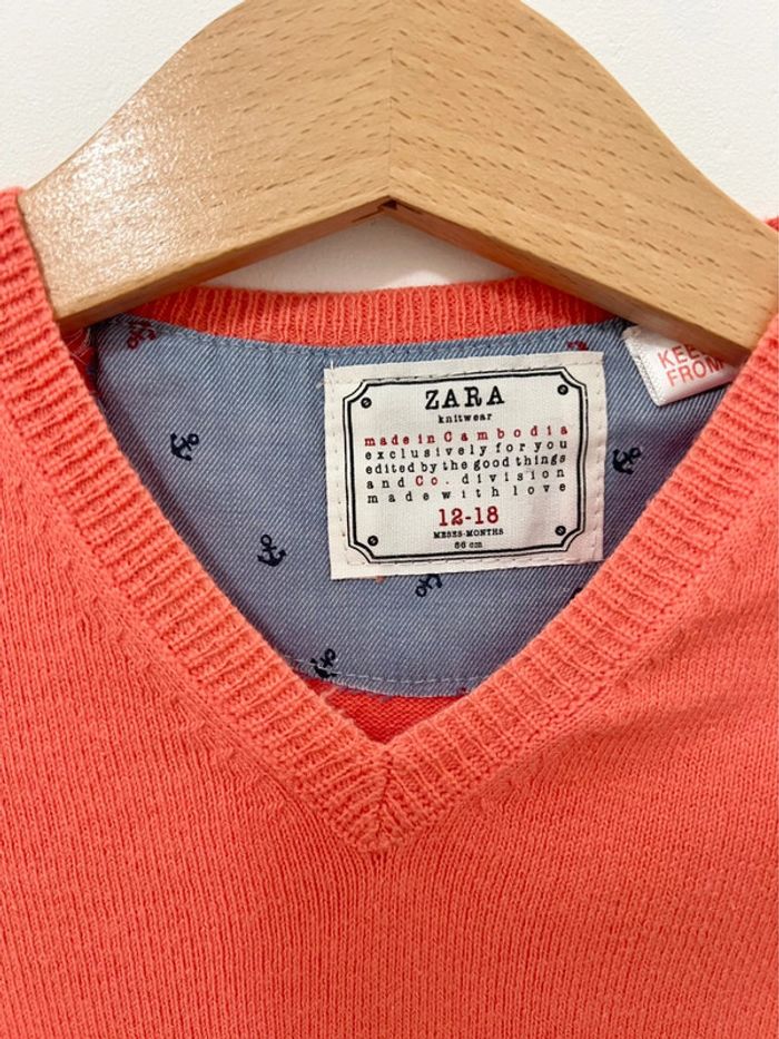 Pull corail Zara - photo numéro 2