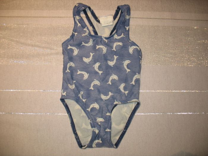 MAILLOT DE BAIN 1 PIÈCE BLEU BÉBÉ FILLE "AUBISOU BY AUBERT" - 6 MOIS - n°01 - photo numéro 3