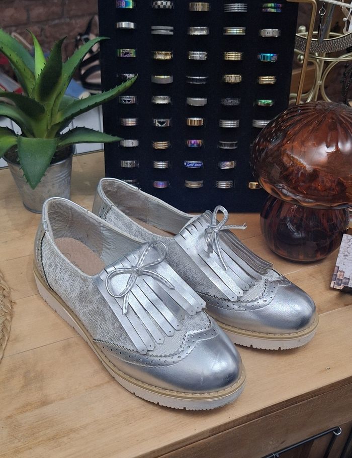 Mocassin argenté P36 bestelle