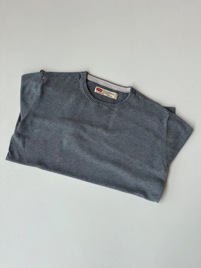 Pull Lévis gris taille L très bon état - photo numéro 3