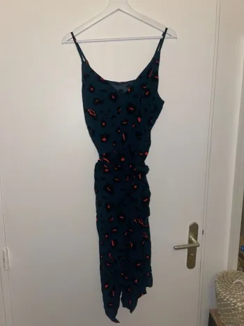 Robe léopard bleu Shein XL