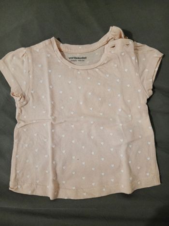 T-shirt "coeur" _ 3 mois 