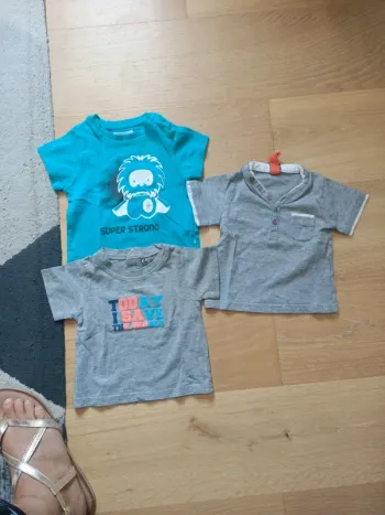 Lot tee shirt 6 mois
