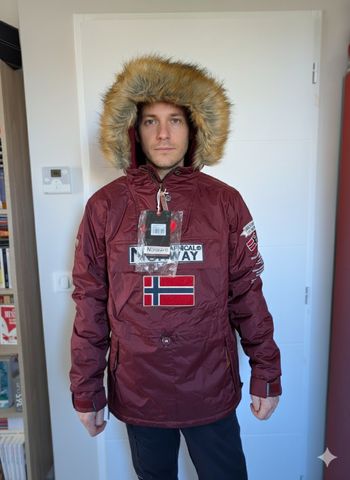 🧥 Parka doudoune homme Geographical Norway - Bordeaux Taille M – Neuve avec étiquettes 