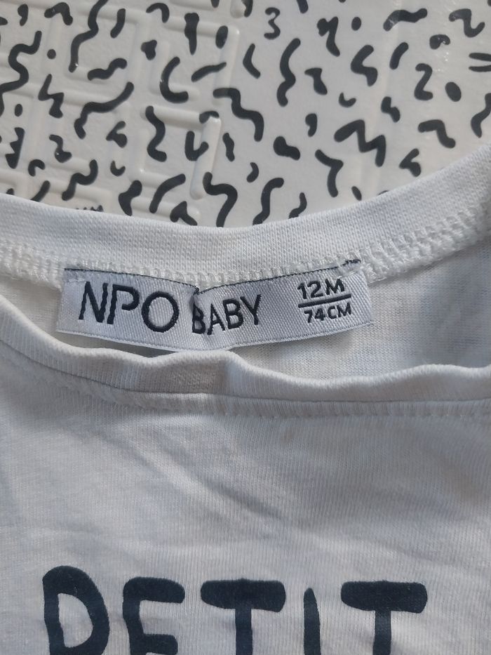 T-shirt bébé manches longues NPO Baby - photo numéro 3