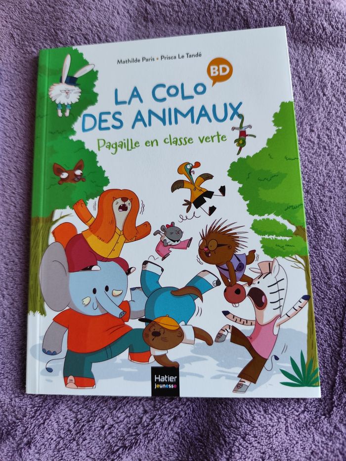 Lot 2 BD la colo des animaux premieres lectures 6 7 ans tomes 1+2 mathilde paris - photo numéro 5