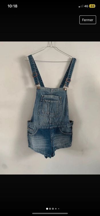 Combishort en jean Zara