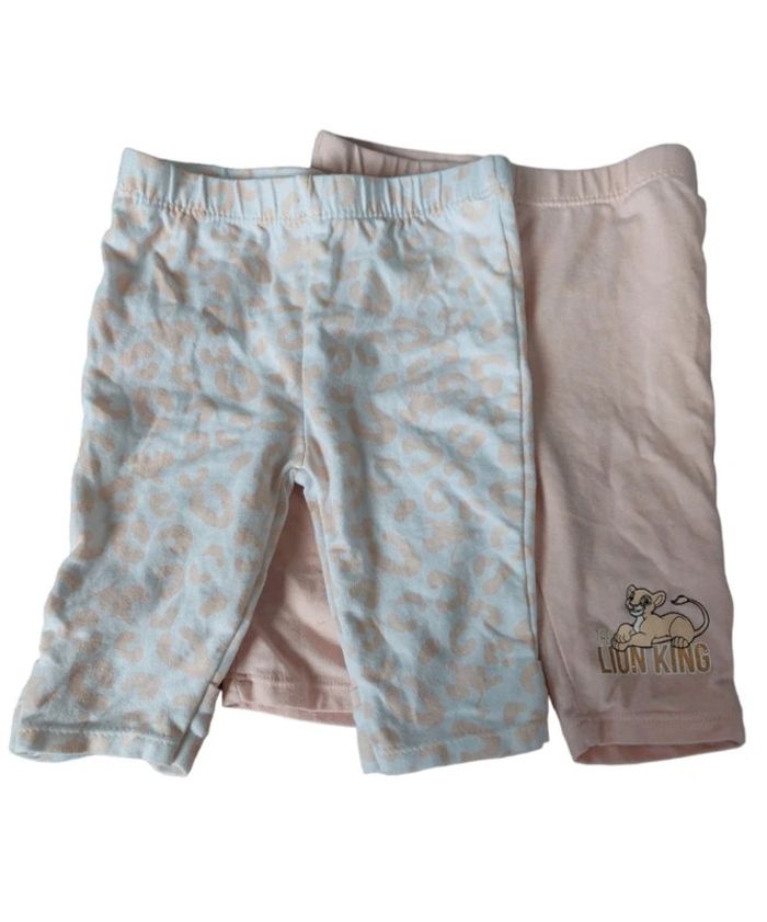 2 leggings roi lion taille 12 mois
