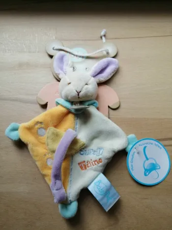 baby Nat  Doudou attache tétine lapin super tétine