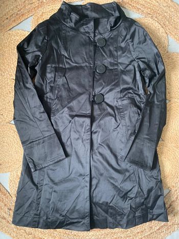 Joli trench noir Hyppocampe taille 36