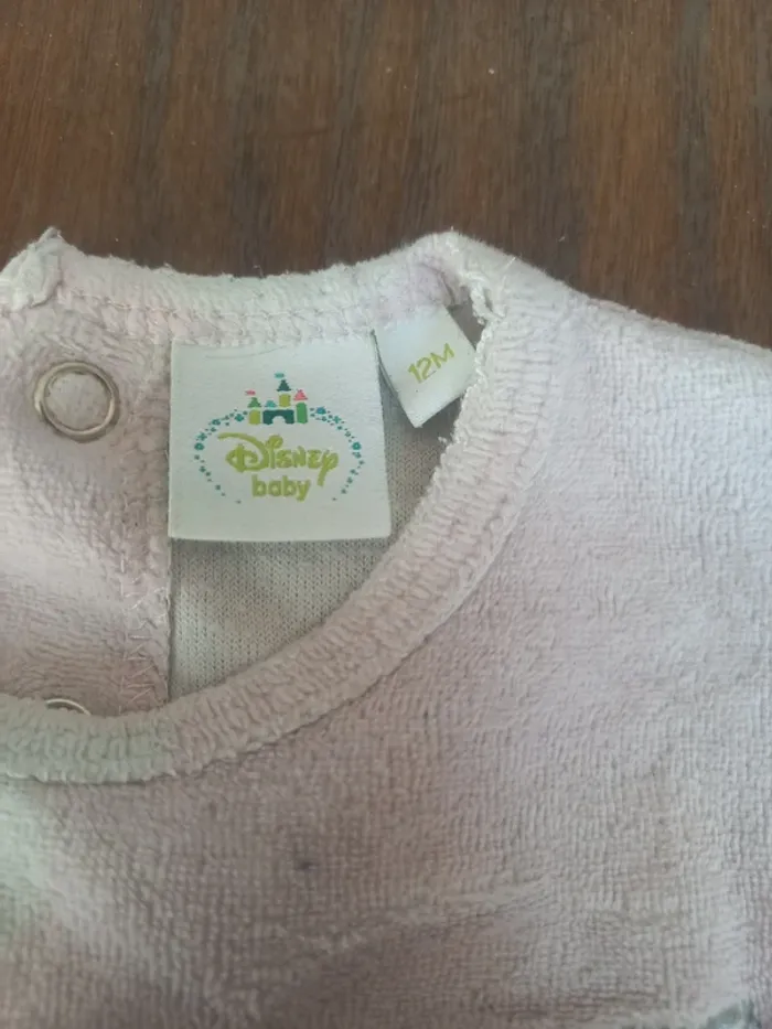 Pyjama velour "panpan" Disney 12mois 74cm - photo numéro 3