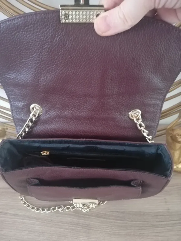 Sac à main en cuir Ashwood bordeaux - photo numéro 5