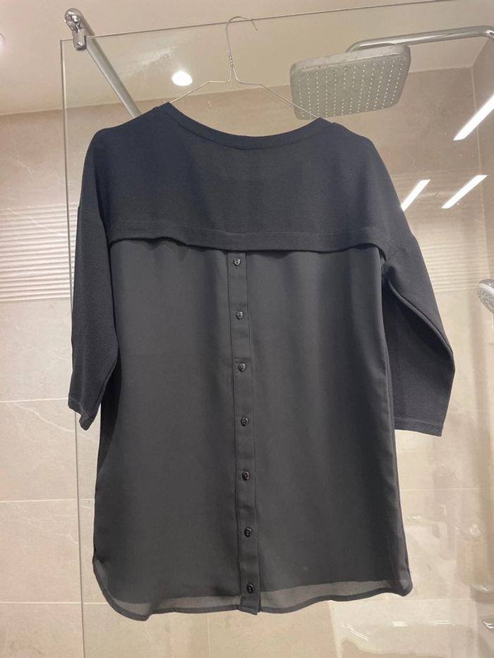 Blouse noire Camaïeu taille 36 - photo numéro 2