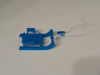 Playmobil luge enfant bleue