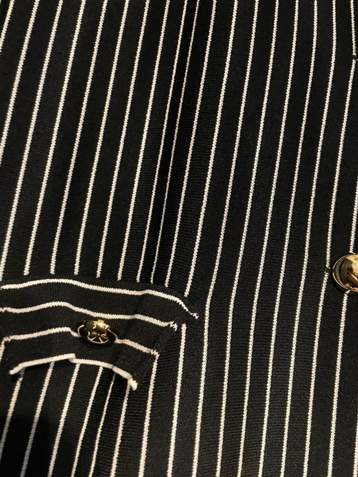 Veste noire rayures blanches Morgan - photo numéro 2