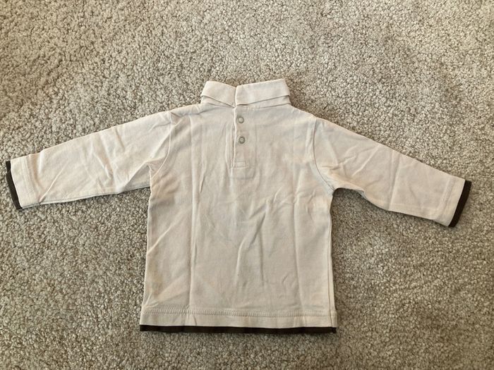 Pull col roulé crème « crac » mixte - 9 mois - Kimbaloo - photo numéro 4