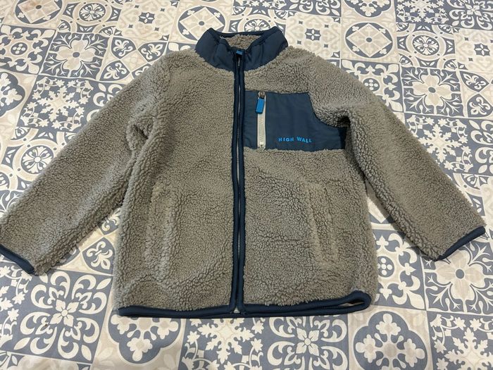 Veste chaude avec poches 5 ans grise et bleu marine - photo numéro 5