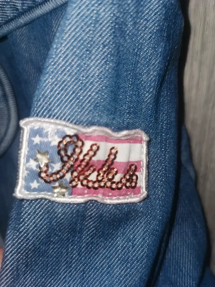 Veste en jean ikks 10 ans fille - photo numéro 3
