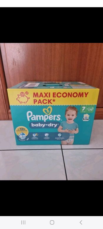 72 couches taille 7 pampers