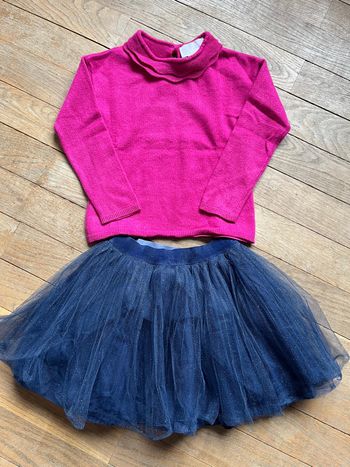 Ensemble jupe et pull Jacadi 6 ans