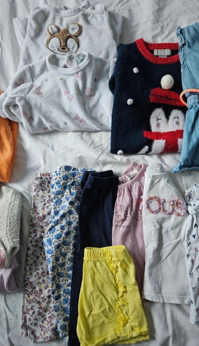Lot vêtements fille 12 mois - photo numéro 2