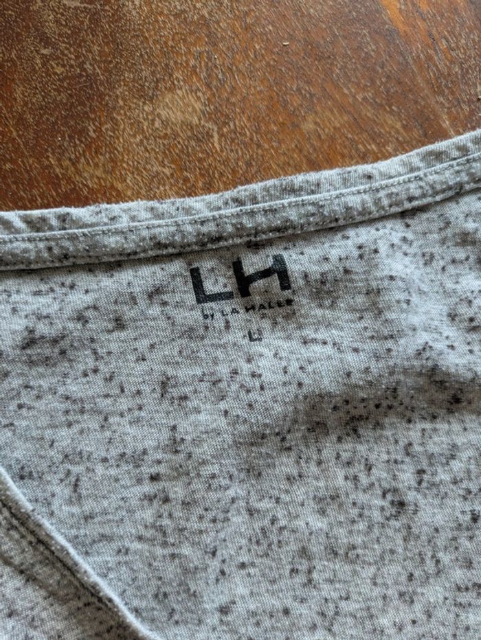 Joli t shirt manches courtes gris chiné LH taille L - photo numéro 2
