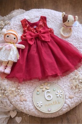 Robe bébé fille tulle & sequins