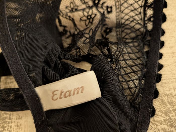 Joli string Etam noir - photo numéro 3
