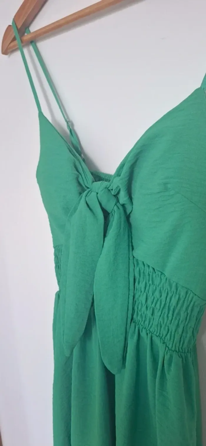 🌿 Robe verte courte estivale –  neuve - boutique indépendante - photo numéro 3