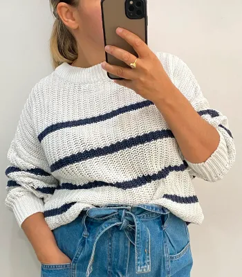 Pull Côtelé Femme Taille M