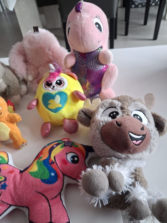 Lots de 9 peluches assorties - photo numéro 3