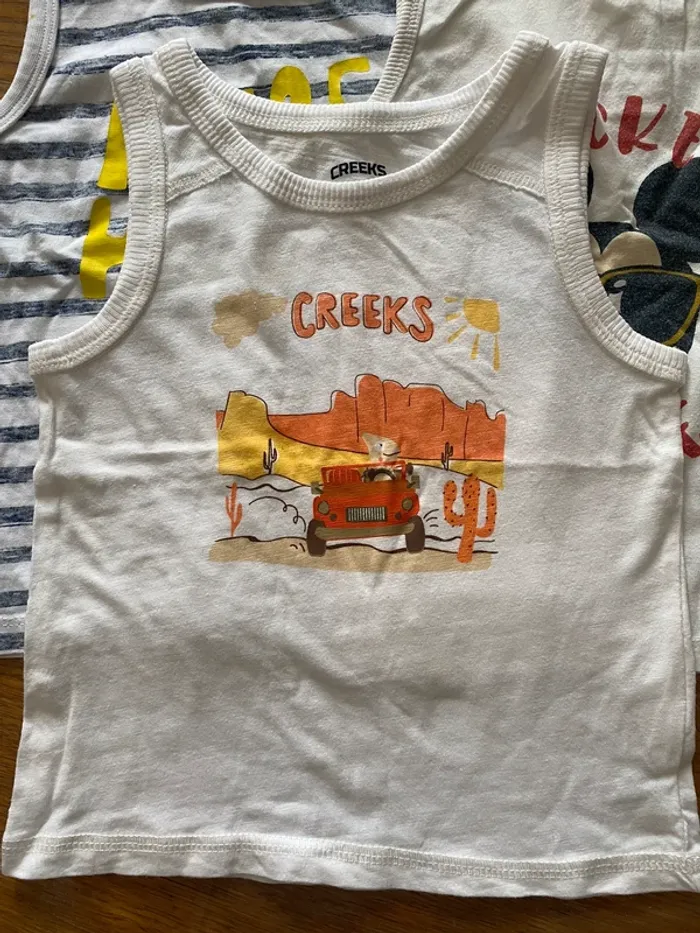 Lot 24 mois – 3 débardeurs + 1 tee-shirt garçon - photo numéro 5