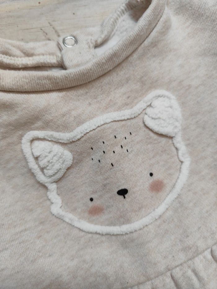 Robe renard beige fille hiver 6 mois - photo numéro 2