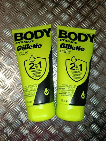 Gillette Labs, crème à raser et nettoyant 2x177ml