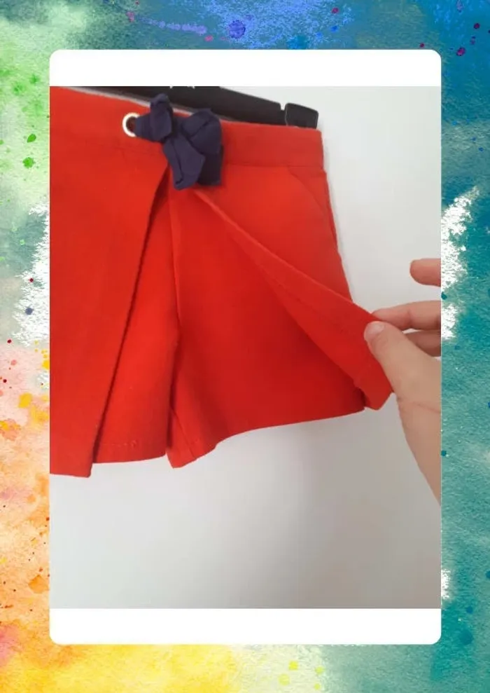 Jupe short 4 ans taille ajustable - photo numéro 6
