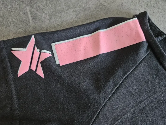 T-shirt à manches courtes fille - Taille 10 ans - Papillon - Noir et rose - photo numéro 9