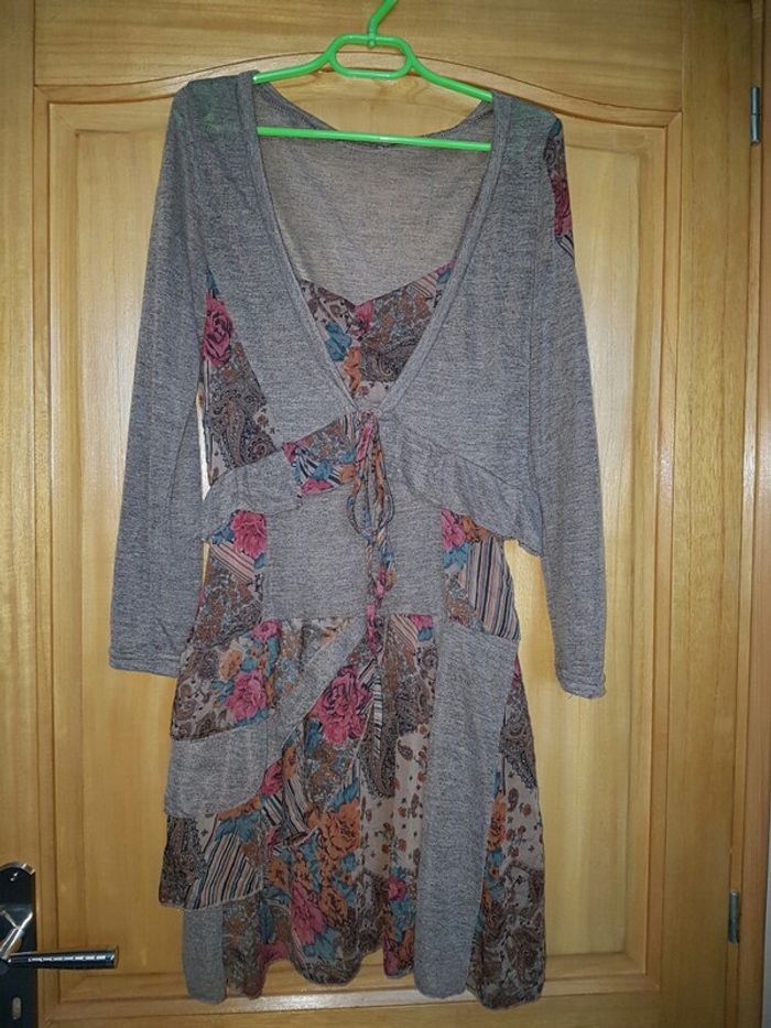 Robe bi-matiere - photo numéro 2