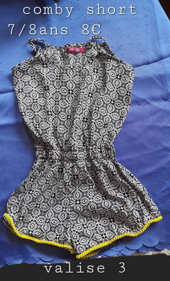 Comby short taille 7/8ans