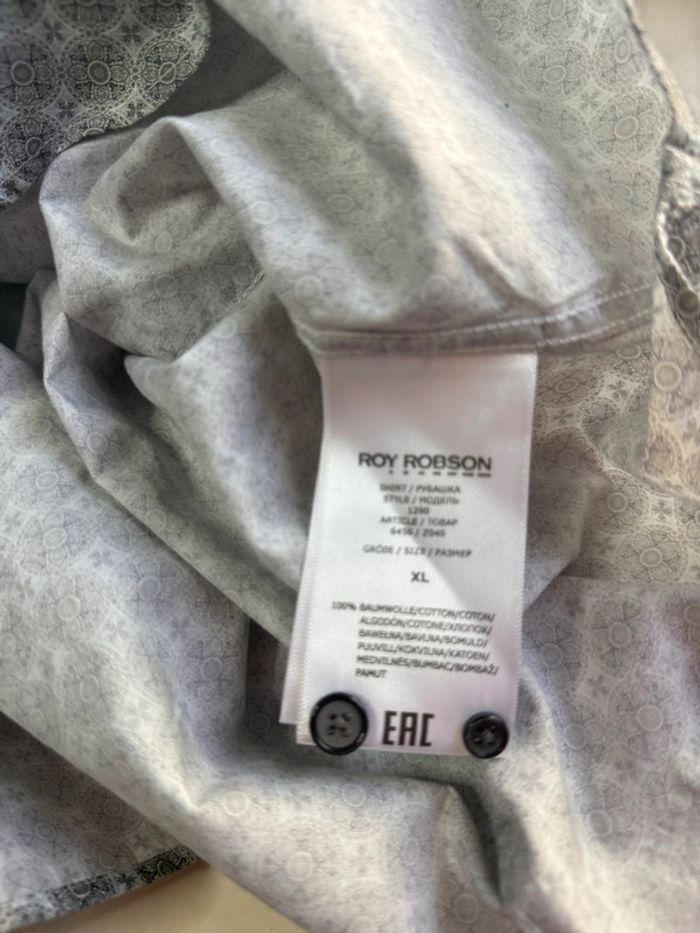 Roy Robson - Chemise à motifs, Grise, taille XL - photo numéro 5
